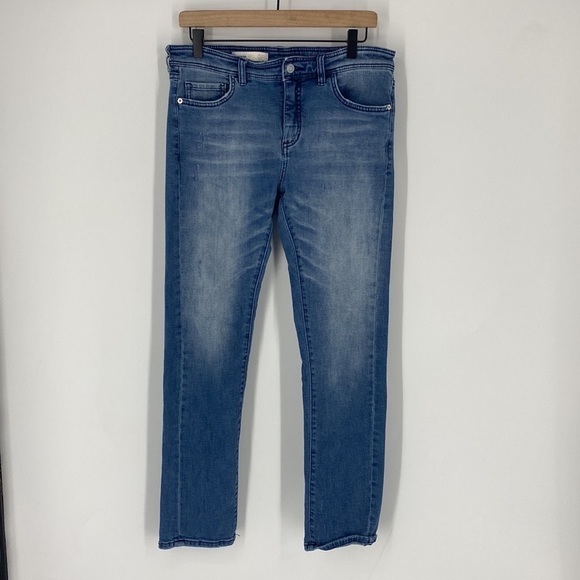 Anthropologie Pilcro Washed Ankle Cropped Denim Jeans - Picture 1 of 7